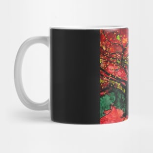 Blazing Red Orange Autumn Tree Mug